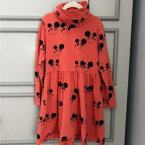 Mini Rodini long sleeved turtleneck dress mouse 7-9y